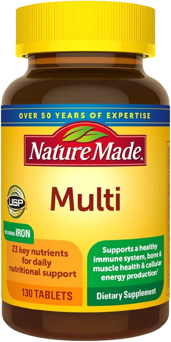 Multivitamins Nature Made Multi Vitamins for Her with Iron and Calcium